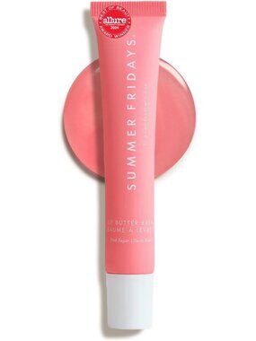 Moisturizing Lip Butter Balm - Vegan Lip Gloss for Shine & Color - Pink Sugar